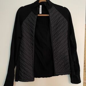 Athleta black ribbed jacket